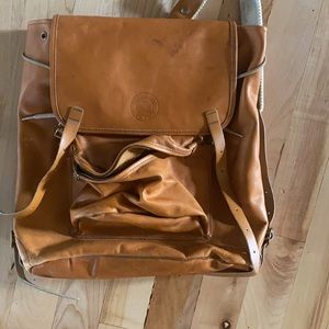 Vintage leather Norwegian daypack